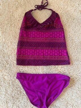 Old Navy Magenta Swim Bottom and Top